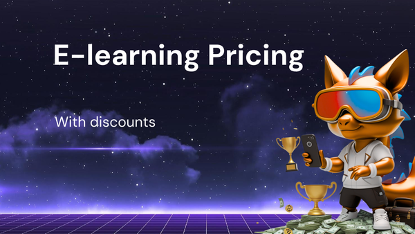 Pricing Breakdown for e-learning platforms with discounts