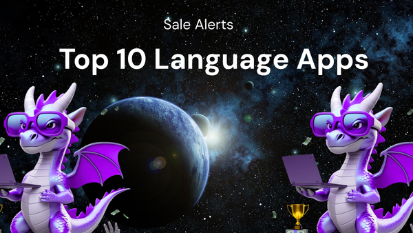 Top 10 for language learning apps with sale alerts